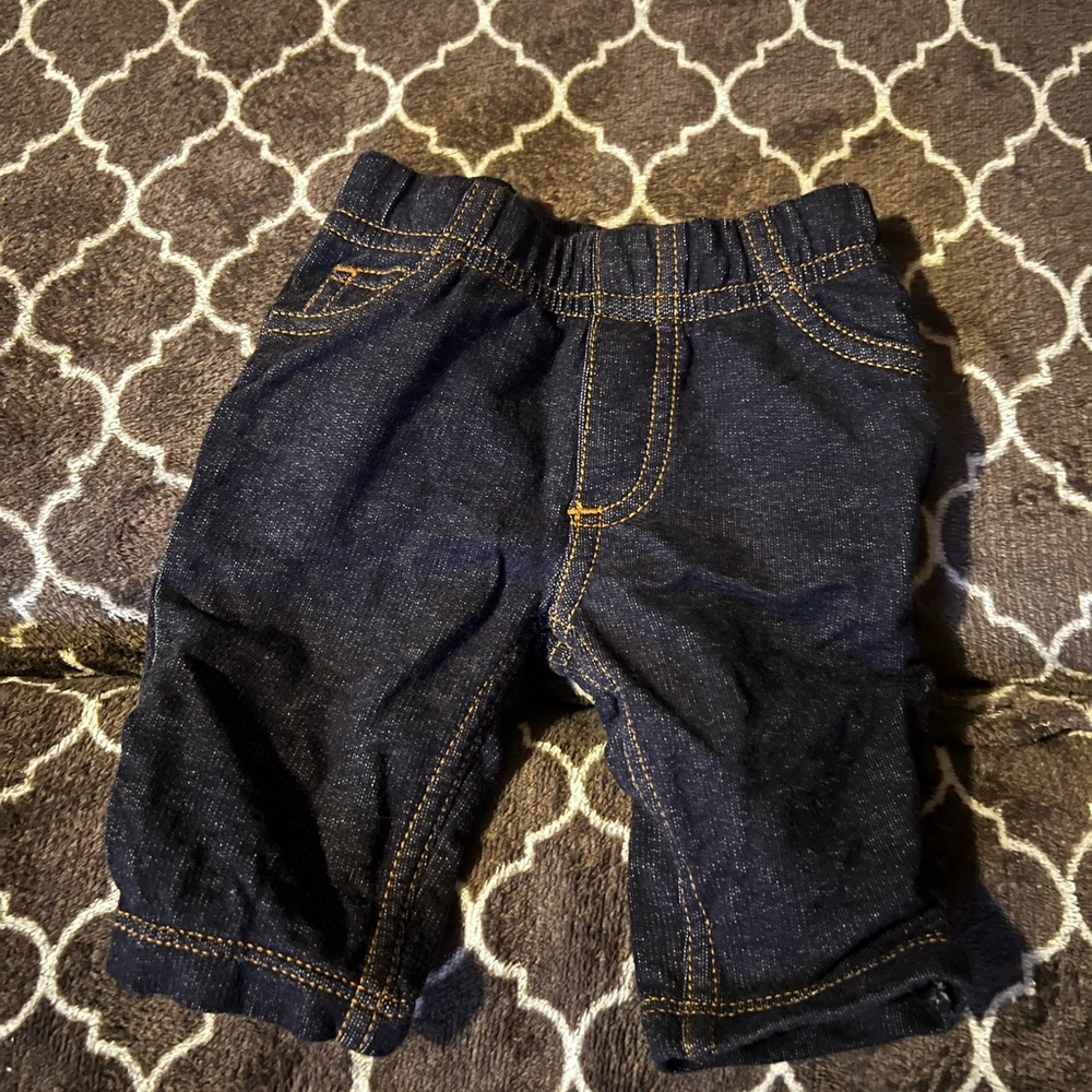 Dark wash denim